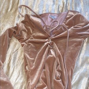 NWOT TOBI VELVET BODYSUIT